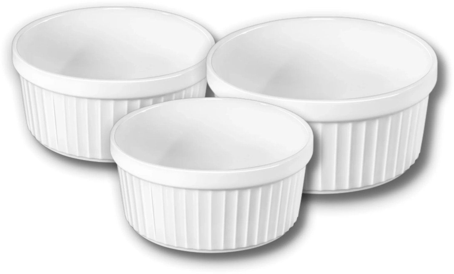 Wilmax Ramekin Set 3-delig Porselein Wit WL-996122/3C