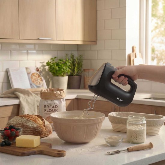 Salter 400W Handmixer - 5 Snelheden, Vaatwasbestendig van Salter — afbeelding 5