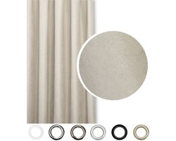 Verduisterende Gordijnstof Beige 260x290 cm - Zacht & Stijlvol