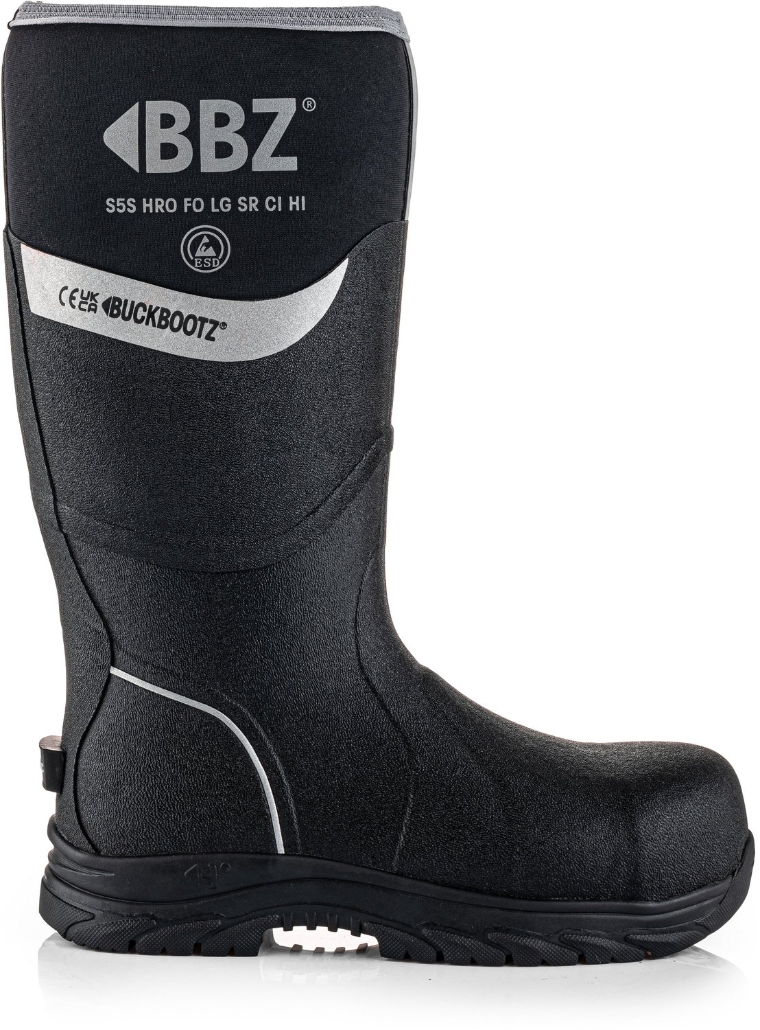 BBZ6000 BK NM Safety Wellington Boot | Black | Werkschoen maat 44