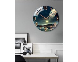 Stil Wandklok Glas 30cm - Moderne Tijdloze Decoratie