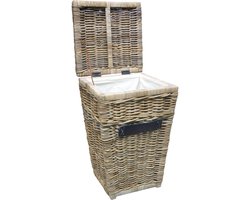 LaVie-Wasmand van riet-Wasmand van riet met deksel-Wasmand van riet met uitneembare waszak