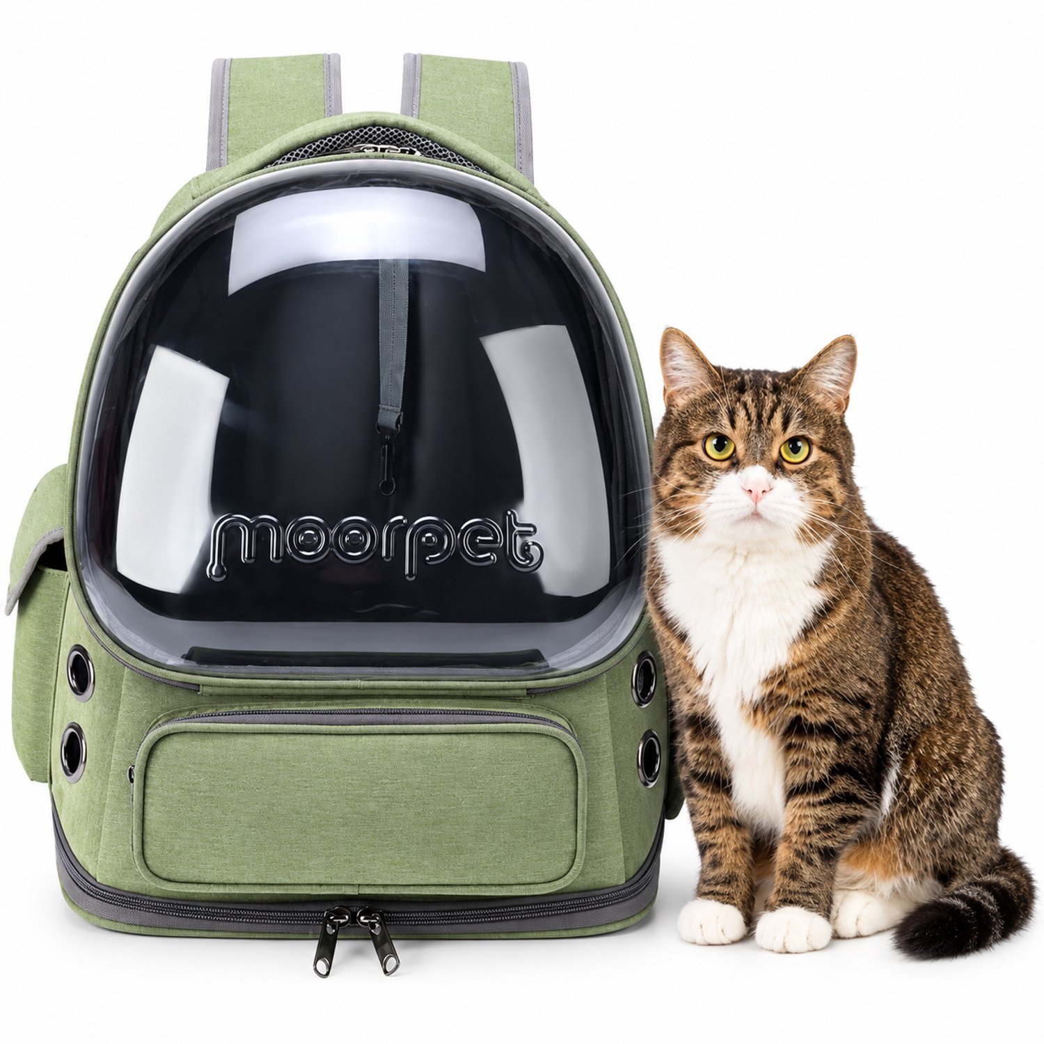 Bol.com MIRO® Katten Rugzak Transport - Katten Draagtas - Reismand Kat & Hond - Reistas voor Katten & Kleine Honden - Extra Vent... aanbieding