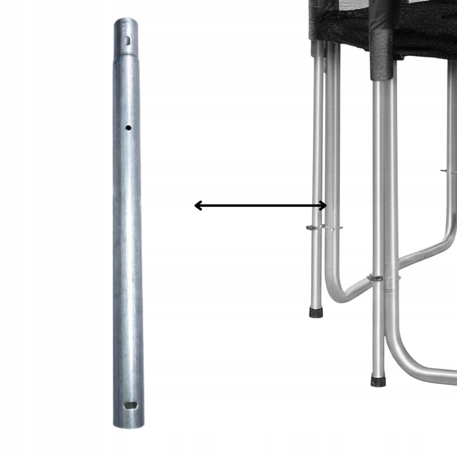 Verlengstuk Trampoline Poot 51 cm - Universeel & Duurzaam Staal