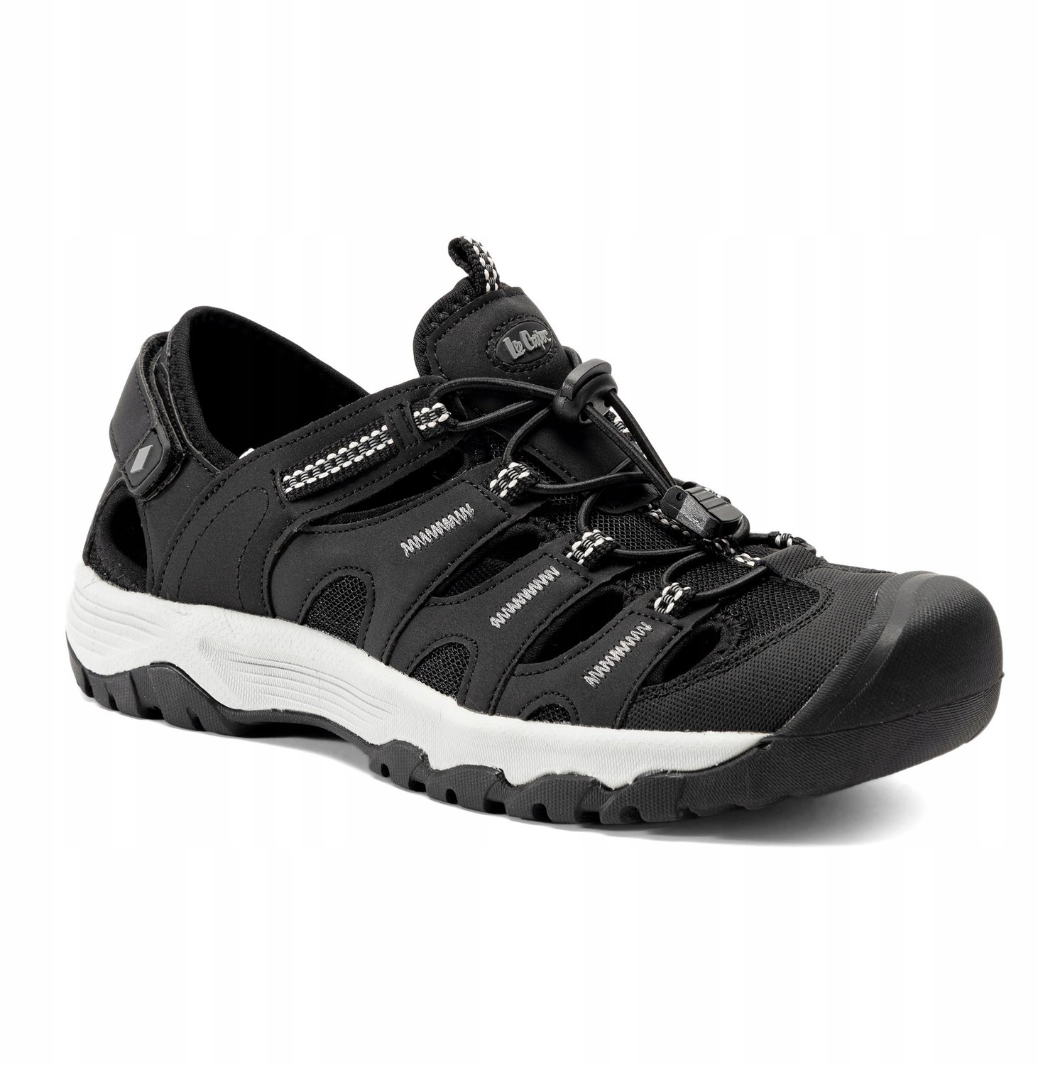 Lee Cooper Heren Sandalen Leer/Textiel Zwart