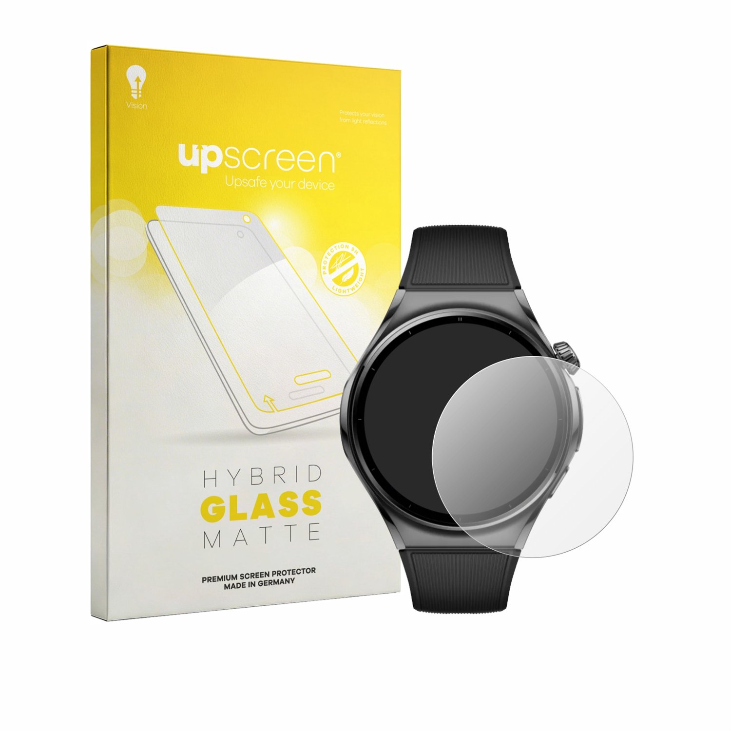 upscreen - Screenprotector voor Huawei Watch 6 46 mm - Folie Beschermfolie Beschermglas matte