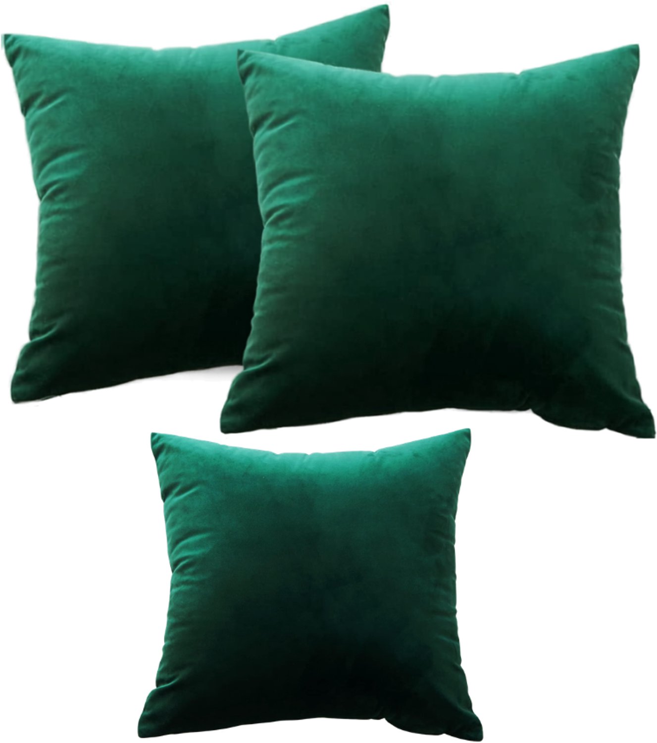 DYVNS® Sierkussens 50x50 cm - Set van 2 Kussenhoezen - Kussensloop - Groen Donkergroen