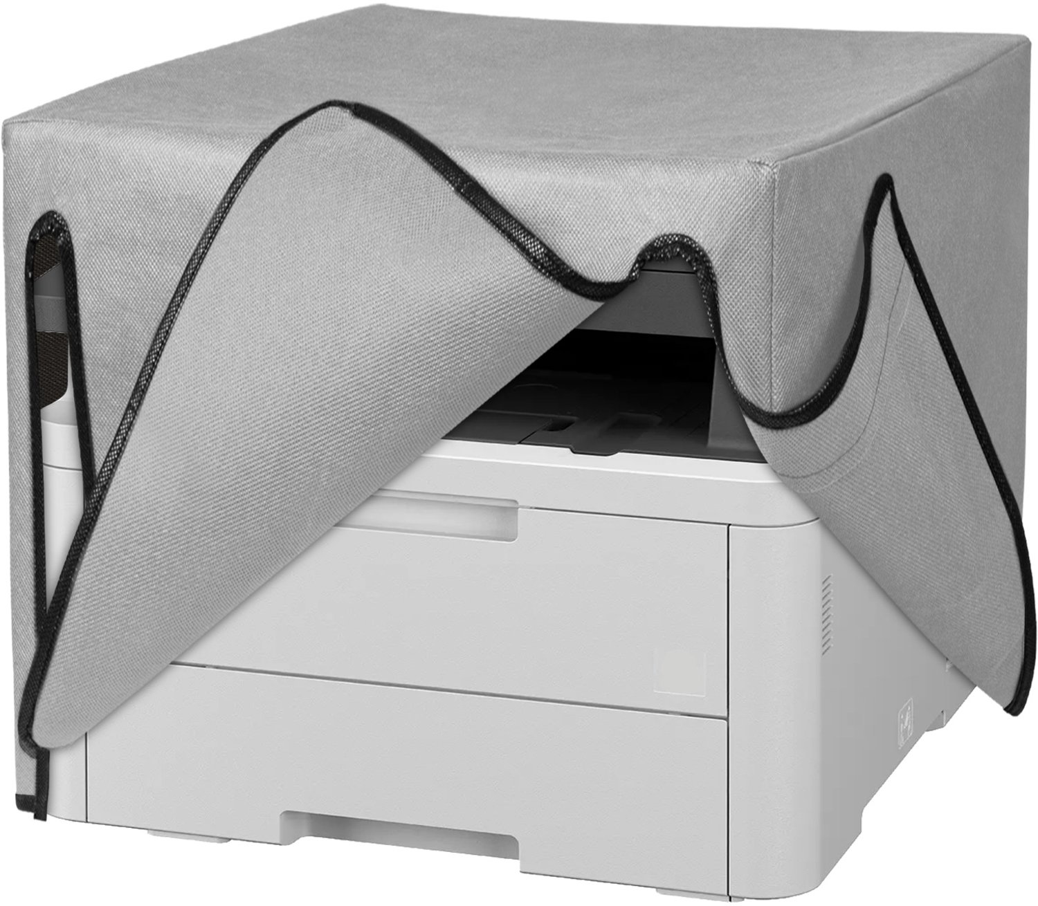 kwmobile hoes geschikt voor Brother DCP-L3560CDW / MFC-L3740CDWE - Beschermhoes voor printer - Stofhoes in lichtgrijs