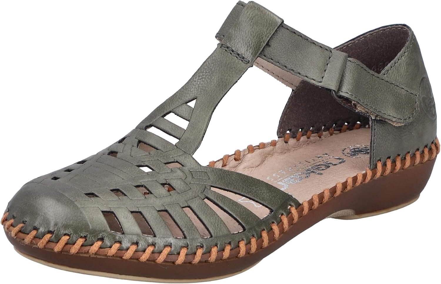 Rieker Dames Sandalen M1688 Comfort & Stijl Groen