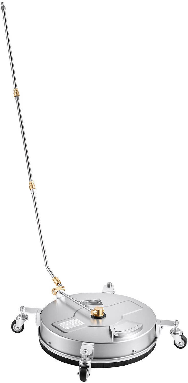 VEVOR Hogedrukreiniger voor Oppervlakken, 419 mm, Vloerreiniger met Wielen, Oppervlaktereiniger voor Opritten, Trottoirs en Stoepranden, Roestvrij Staal, max. 276 bar, met 1/4 inch Snelkoppeling en Verlengbuizen — afbeelding 2