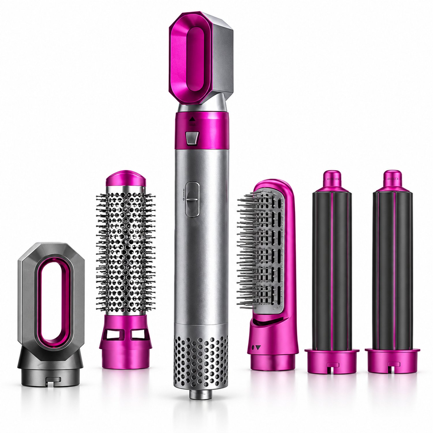 Fohnborstel 5-in-1 Airstyler - Multistyler en Krulborstel - Ionisch - 3 Temperatuurstanden - voor Dun tot Dik Haar