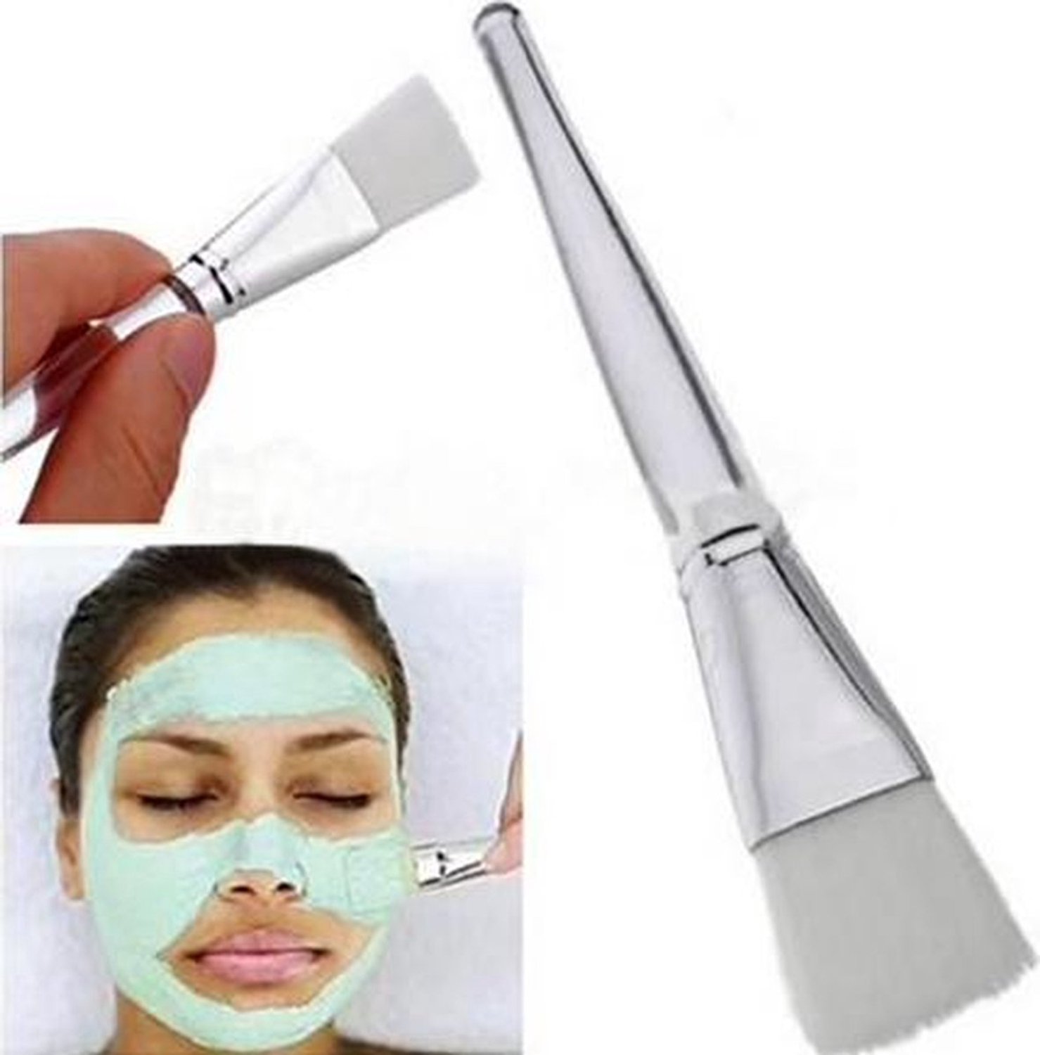 Okado Maskerkwast - Gezichtsmasker Kwast - Zachte Synthetische Haren - Transparant