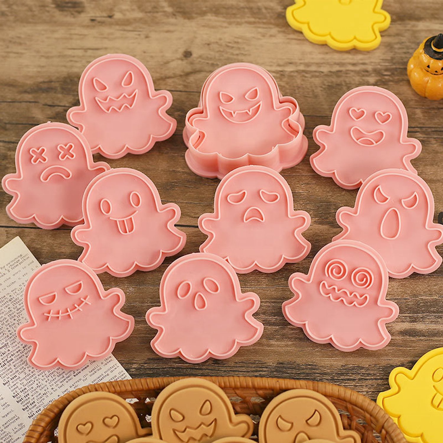 Without Lemon - Set van 10 - Halloween Spookjes Koekjes vormen - Cookie Cutter - Cookie Mould - Kinderen - Bakken - Cadeau - Halloween