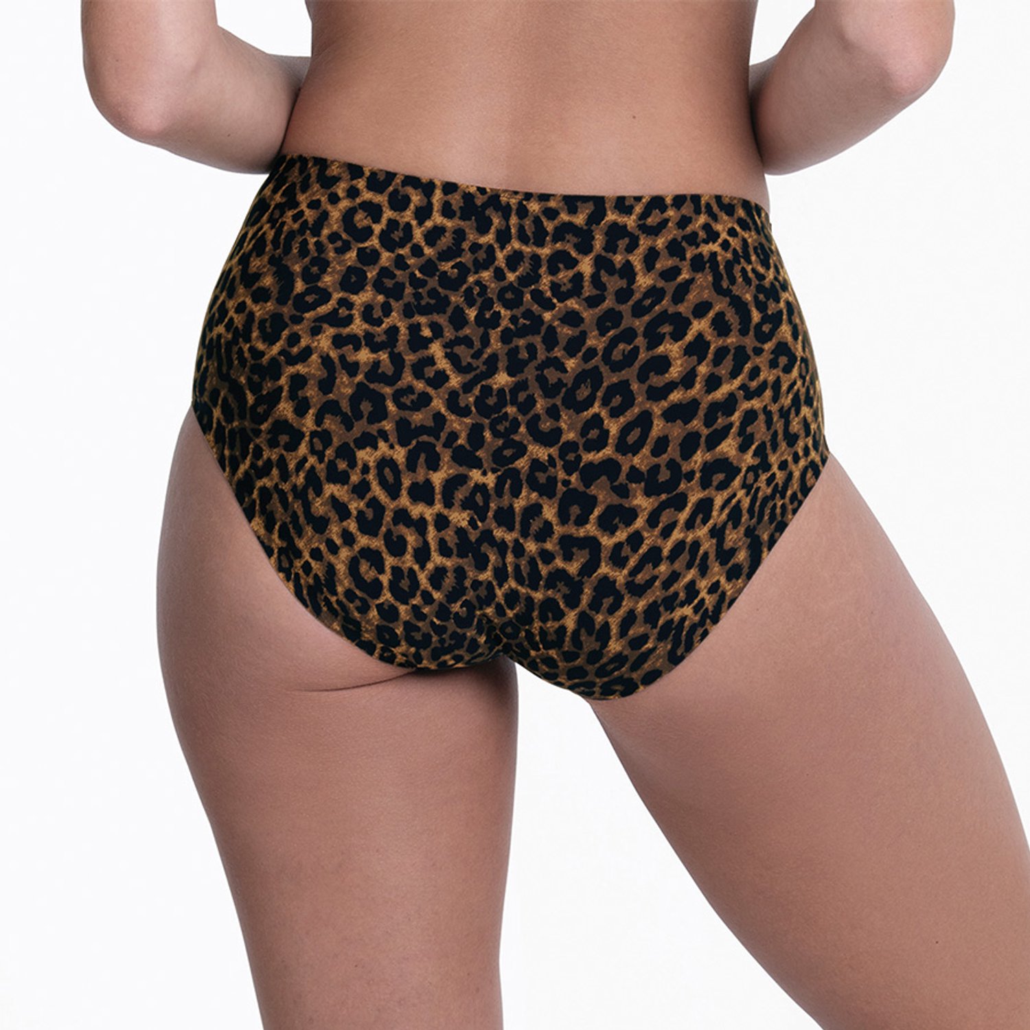 Anita - Essential Art High Waist Slip - Gold Cat