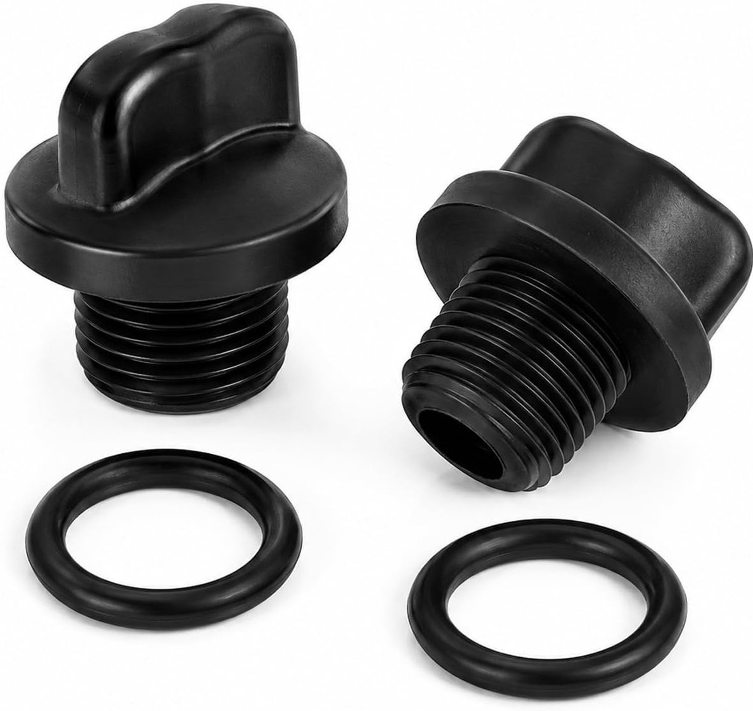 2 Stuks Afvoerschroef voor Zwembadpomp met O-Ring Dichting - Plastic Afvoerstop voor Zandfilter en Waterpomp