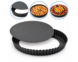 Tomec® Quichevorm 26 cm - Losse bodem - Bakvorm voor quiche en taart