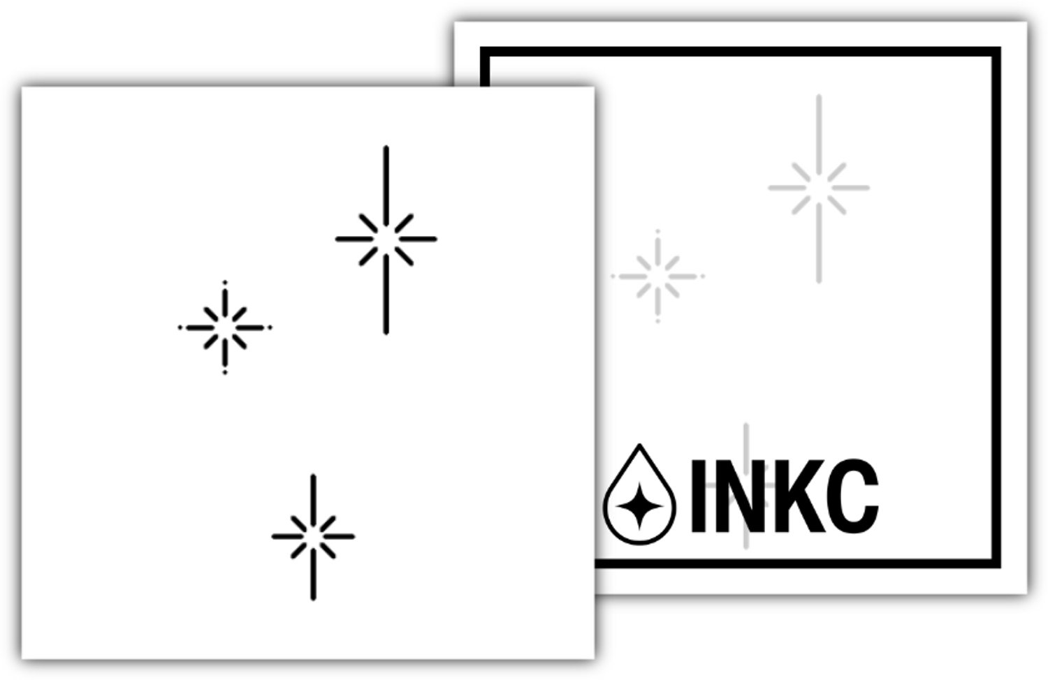 INKC - Tijdelijke Tattoo - Sparkles - Nep Tattoo - Plak Tattoos - Blijft tot 2 weken - 5 x 5cm
