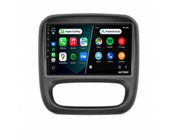 Navibop Autoradio geschikt voor Renault Traffic Opel Vivaro 2015 t/m 2019 - Draadloos Apple CarPlay & Android Auto - 9 inch touchscreen - Android 15 - 4GB/64GB - Navigatie - Bluetooth - DAB+ ready - 2 din - 2015 2016 2017 2018 2019