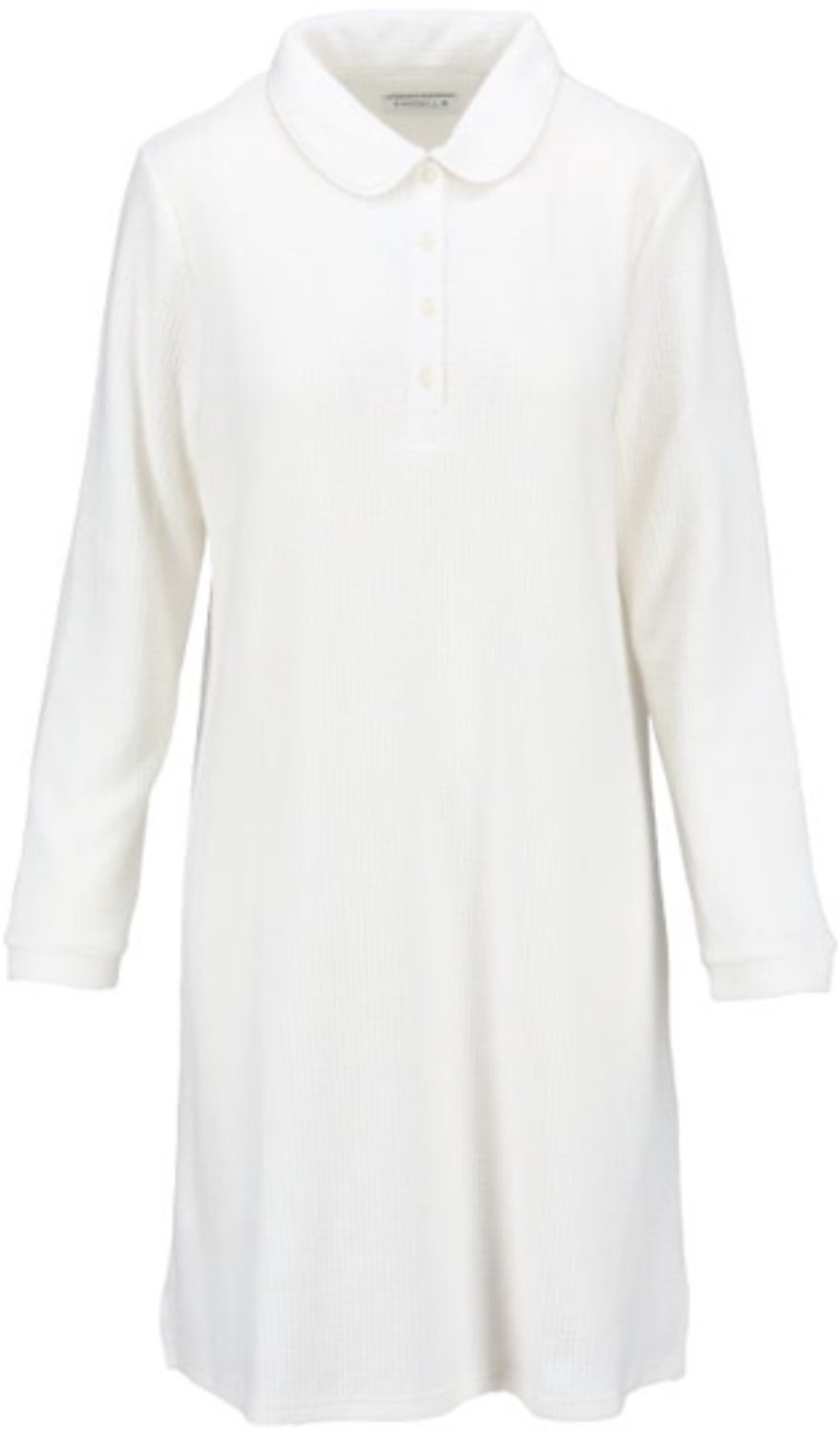 Waffle dames nachthemd champagne Ringella - Beige - Maat - 46