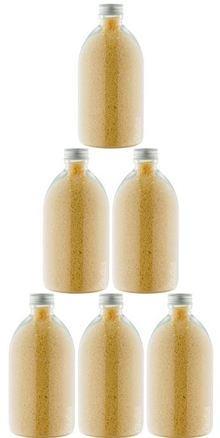Claudius Badkaviaar Zen Moment - 400 gram - Fles met aluminium dop - set van 6 stuks - bad parels voor in bad