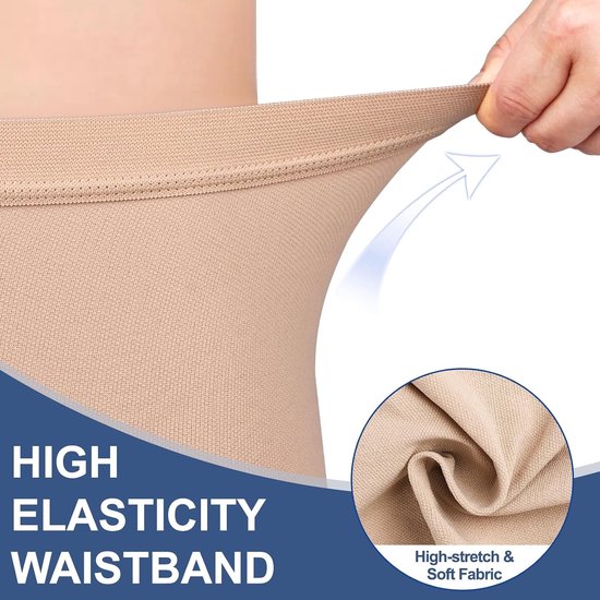 Langdurige Compressiekousen voor Mannen en Vrouwen - 20-30 mmHg Gegradueerde Steun voor Varices, Oedeem en Bloedcirculatie zonder Teentjes — afbeelding 3