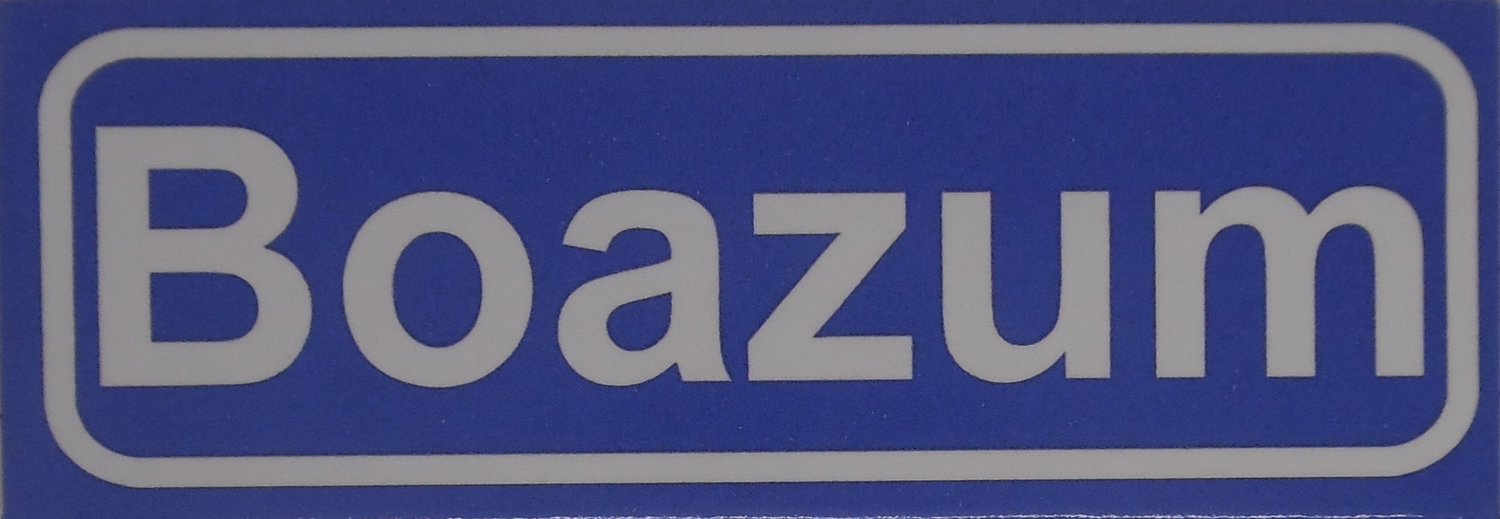 Souv© - koelkast magneet - plaatsnaam bord - kombord - souvenir - koelkastmagneetje - relatiegeschenk Boazum