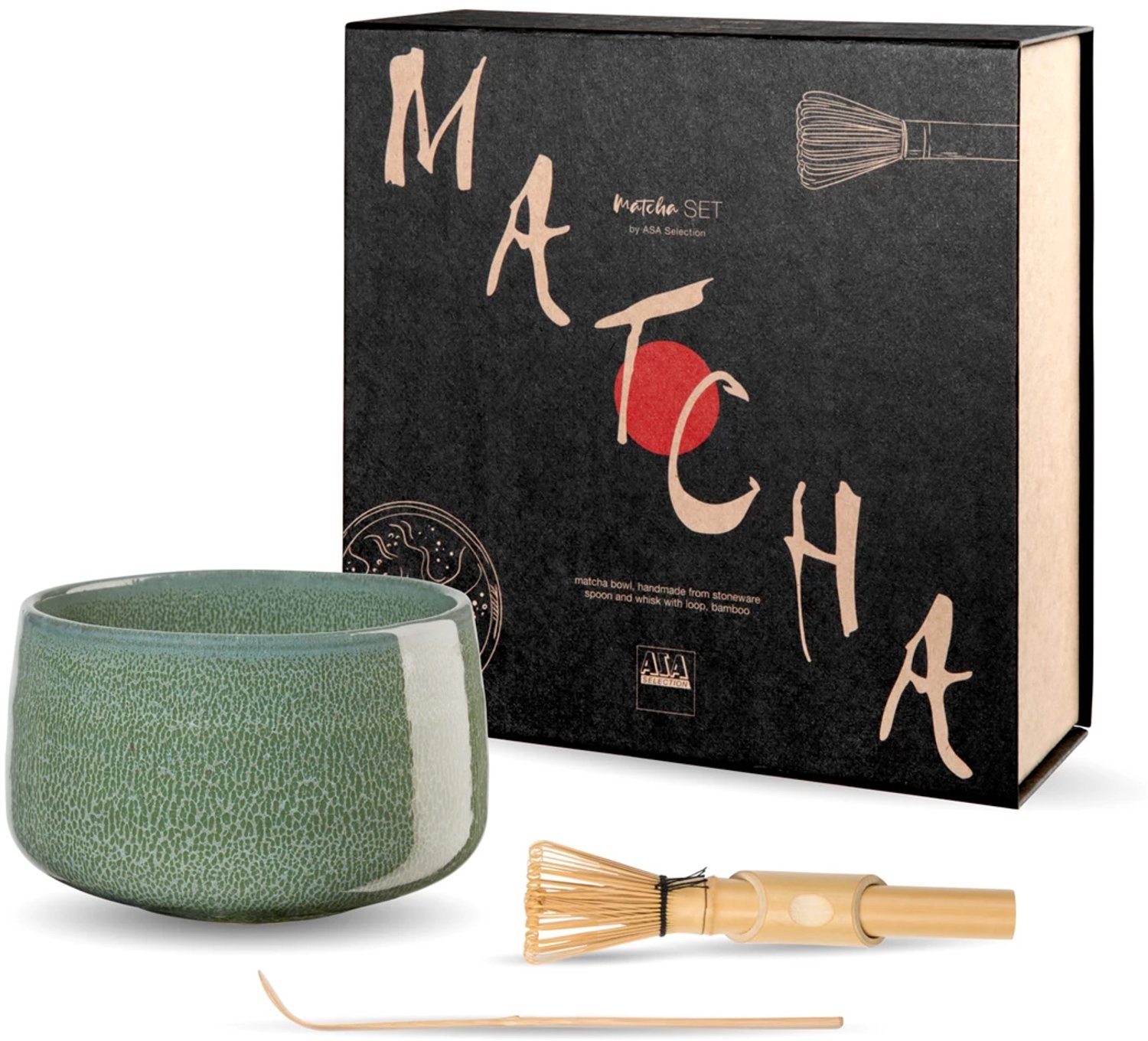 Asa matcha set giftbox matsu shiny