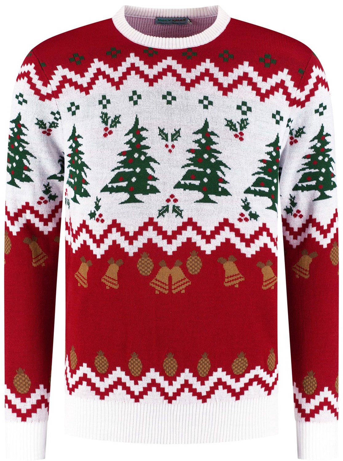 UglyXmas Foute Kersttrui Dames & Heren - Christmas Sweater - Mannen & Vrouwen "Gezellig Kerstbos" - Maat XXXXL