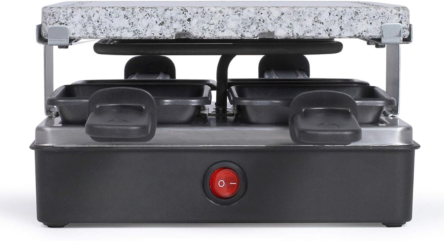 SNJY® Gourmetstel - Gourmetplaat - Gourmet Elektrisch - 600 W - Zwart