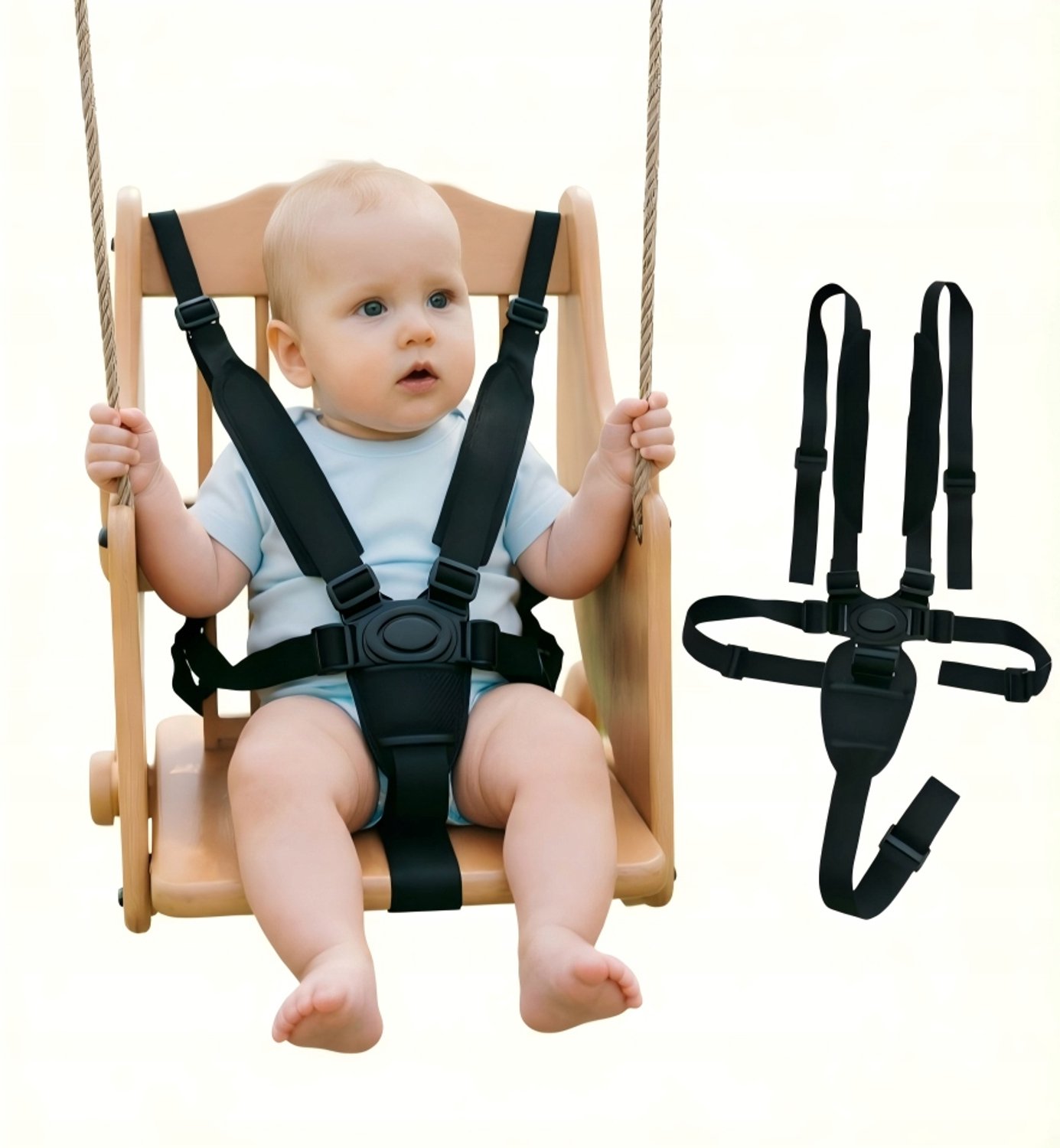 5-punts veiligheidsharnas voor kinderstoelen, buggy's en schommels