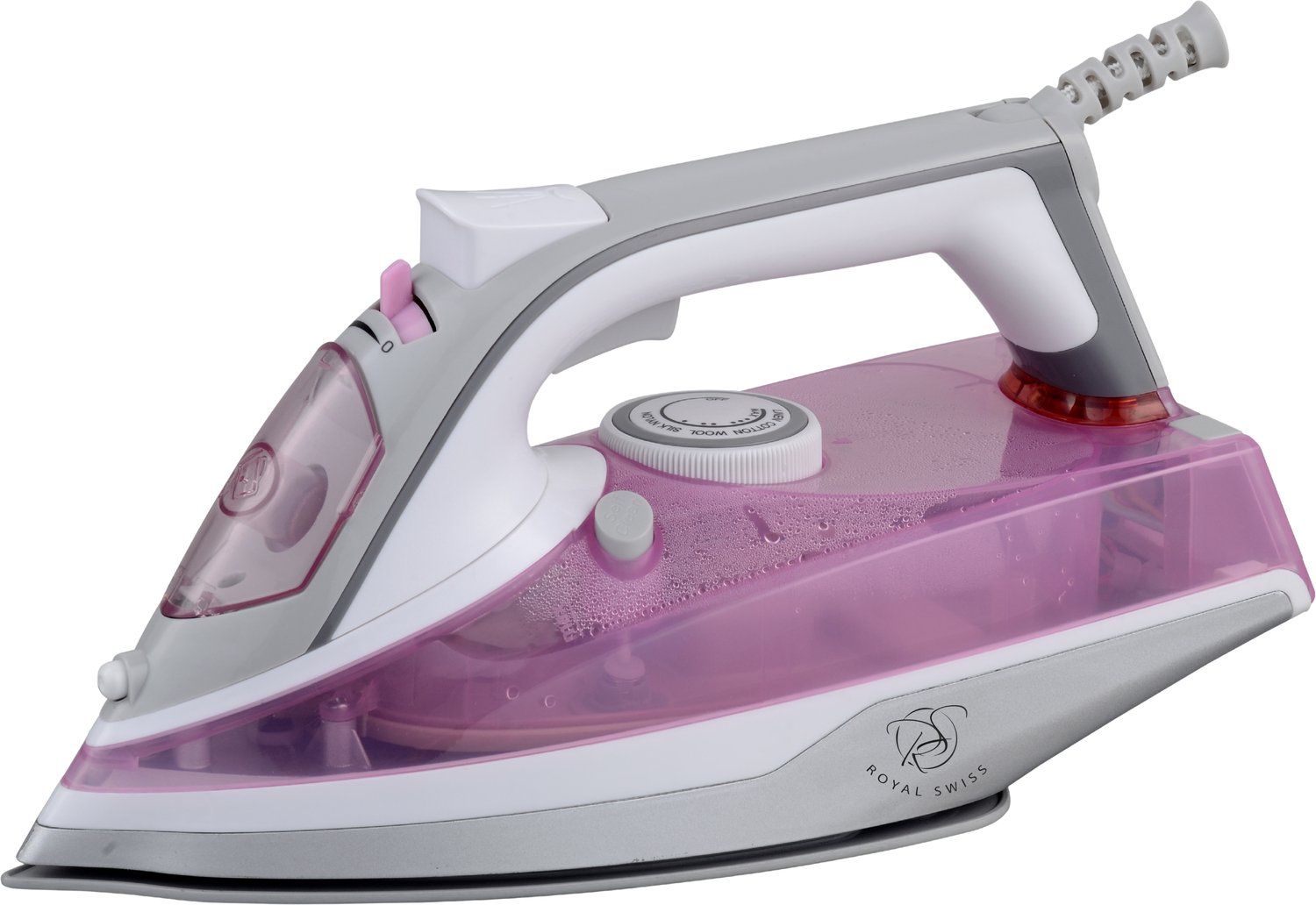Royal Swiss® Stoomstrijkijzer 2600W – Krachtig Strijkijzer met Keramische Zool – 450 ml – Stoomstoot & Sprayfunctie – Zelfreinigend – DM-2068