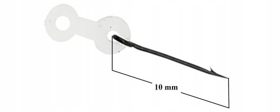 12x Hengelnaalden met Siliconen Connector 10mm - Ideaal voor Zacht Kunstaas — afbeelding 2