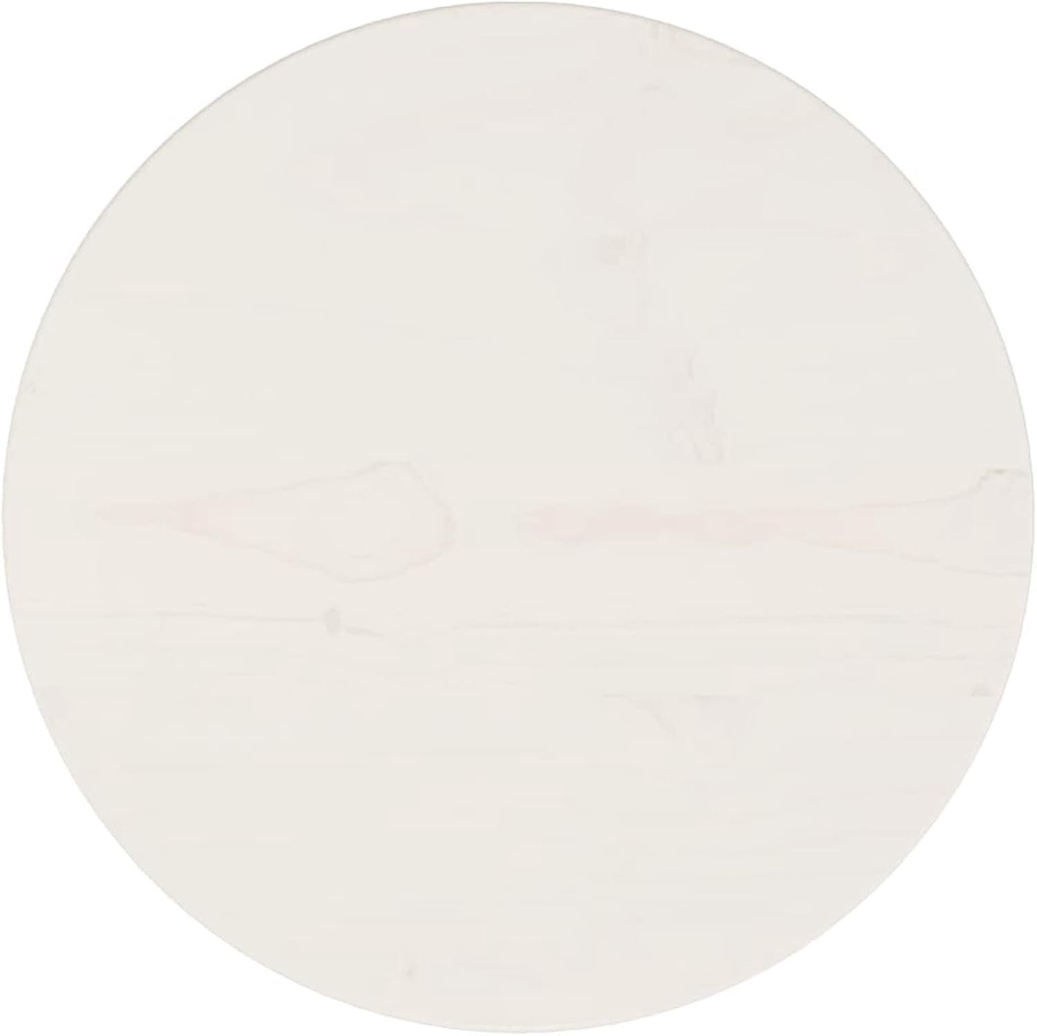 Tafelblad, van massief hout, grenenhout, wit, rond, diameter 30 x 2,5 cm, tafelblad, eettafelblad, tafelblad, bartafelblad, tafelblad van hout, rond tafelblad