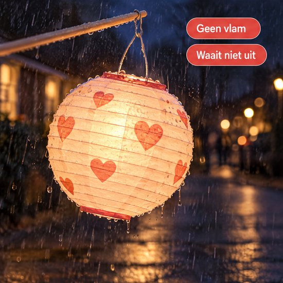 Cheqo® Houten Lampionstokje met LED Lichtje en Haak - Sint Maarten - Lampion Lampje - Lampionhouder voor Kinderen - Lantaarnstok - 11 November - Lampionnenoptocht - Lampion Knutselen - Halloween - Feestartikelen — afbeelding 5