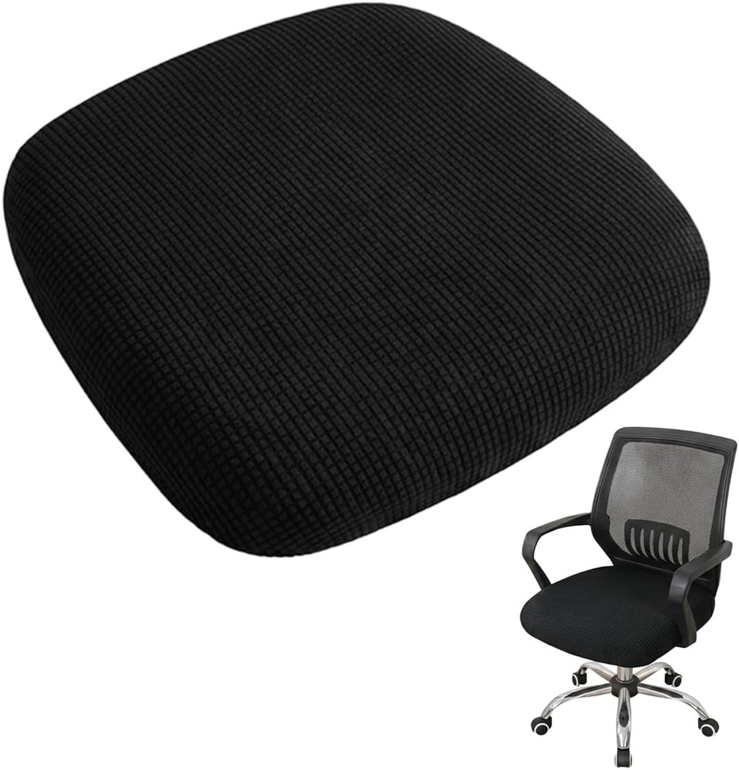 Verstelbare Zwarte Stoelhoes voor Kantoorstoelen 45-48 cm - Bescherming, Stijl en Comfort