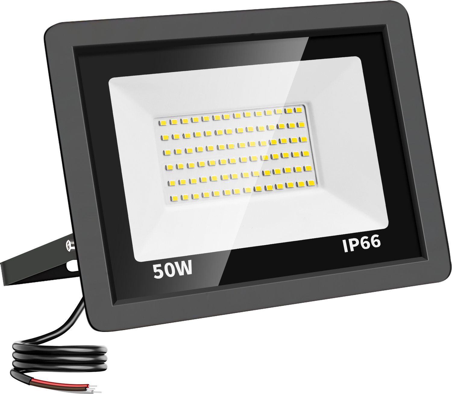 LED Schijnwerper 50W - 5.000 lm - Warmwit 3000K - 120° Breedstraler - IP66 - Buitenlamp & Gevelverlichting - 2 jaar garantie