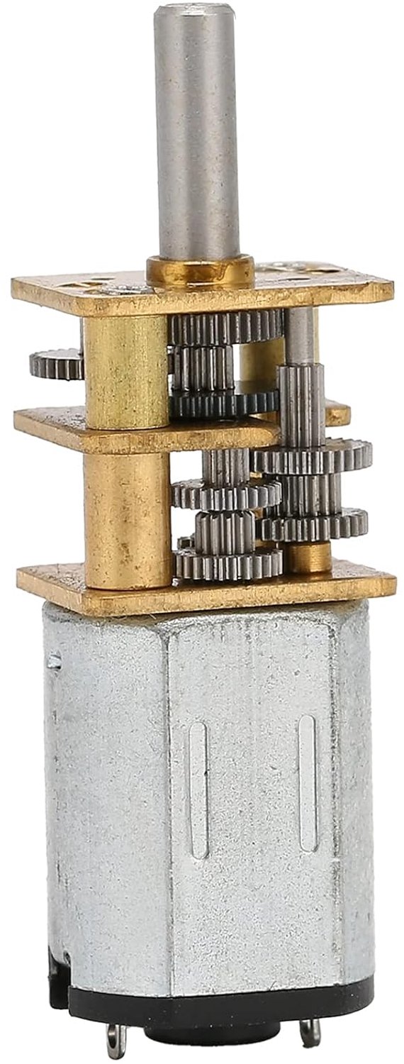 12FN20 DC-reductiemotor 6V 15 RPM reductie-eenheid met 3 x 10 mm draadstang-uitgangsas en lineaire actuatorfunctie voor robotmodellen, RC-auto's en doe-het-zelf-motorspeelgoed