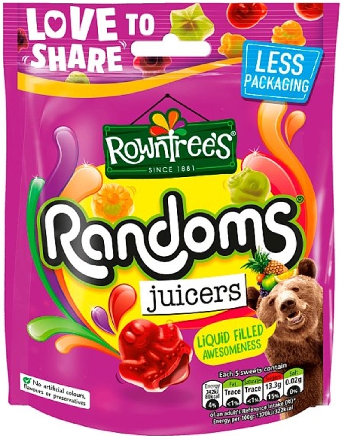 Rowntree's Randoms Juicers (9 x 140g)