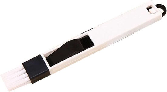 2 Stuks 2 In 1 Reinigingsborstel Met Blik voor Hoeken (BLACK) — afbeelding 4
