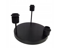 Loft Plafond Basis Lamp - Metaal, E27, 3 Lichtpunten
