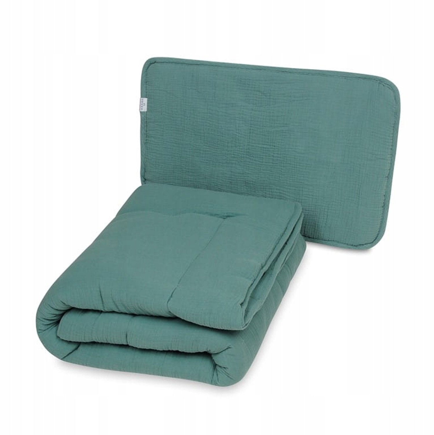 Babymusselfen set: Dekbed 100x135 + Kussen 40x60 Groen