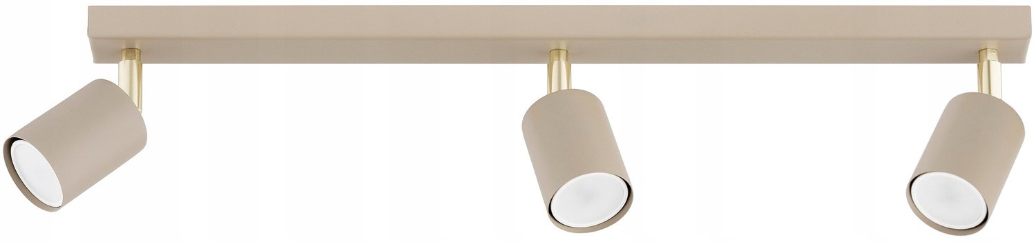 Spot Hanglamp Beż Goud Metaal GU10 Verstelbaar