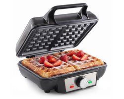 Tomado TWM2301S - Wafelijzer - Wafelmaker - 2 wafels - 23 x 17 cm - PFAS vrij - RVS