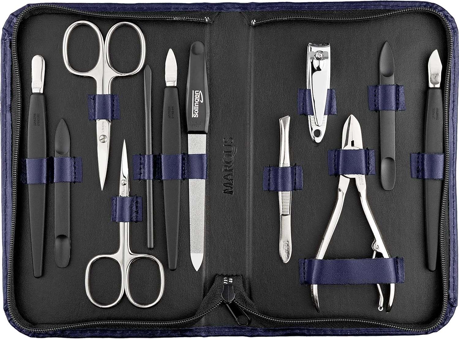 MarQus Solingen Mega Manicure & Pedicure Set - 12 Delen in Etui