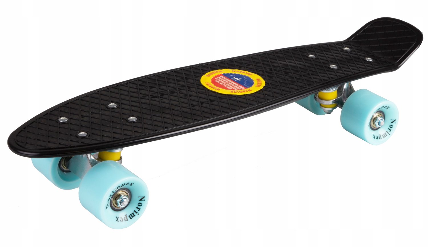 Norimpex Kinder Skateboard Fiszka 60kg Antislip Duurzaam Zwart