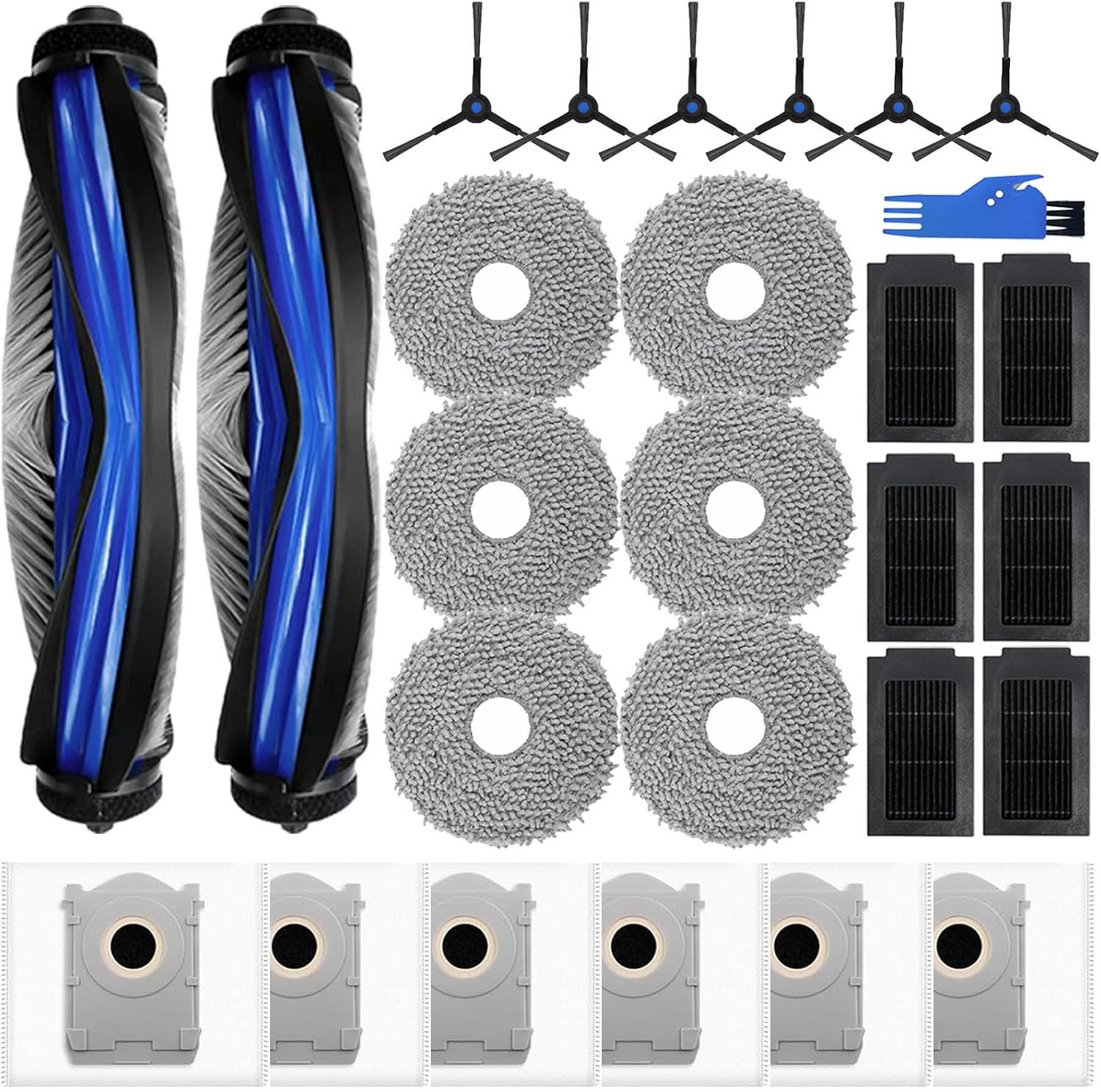26 Accessoires voor Deebot T50 Pro Omni Gen2, T50 Pro Stofzuiger, Inclusief Filters en Borstels