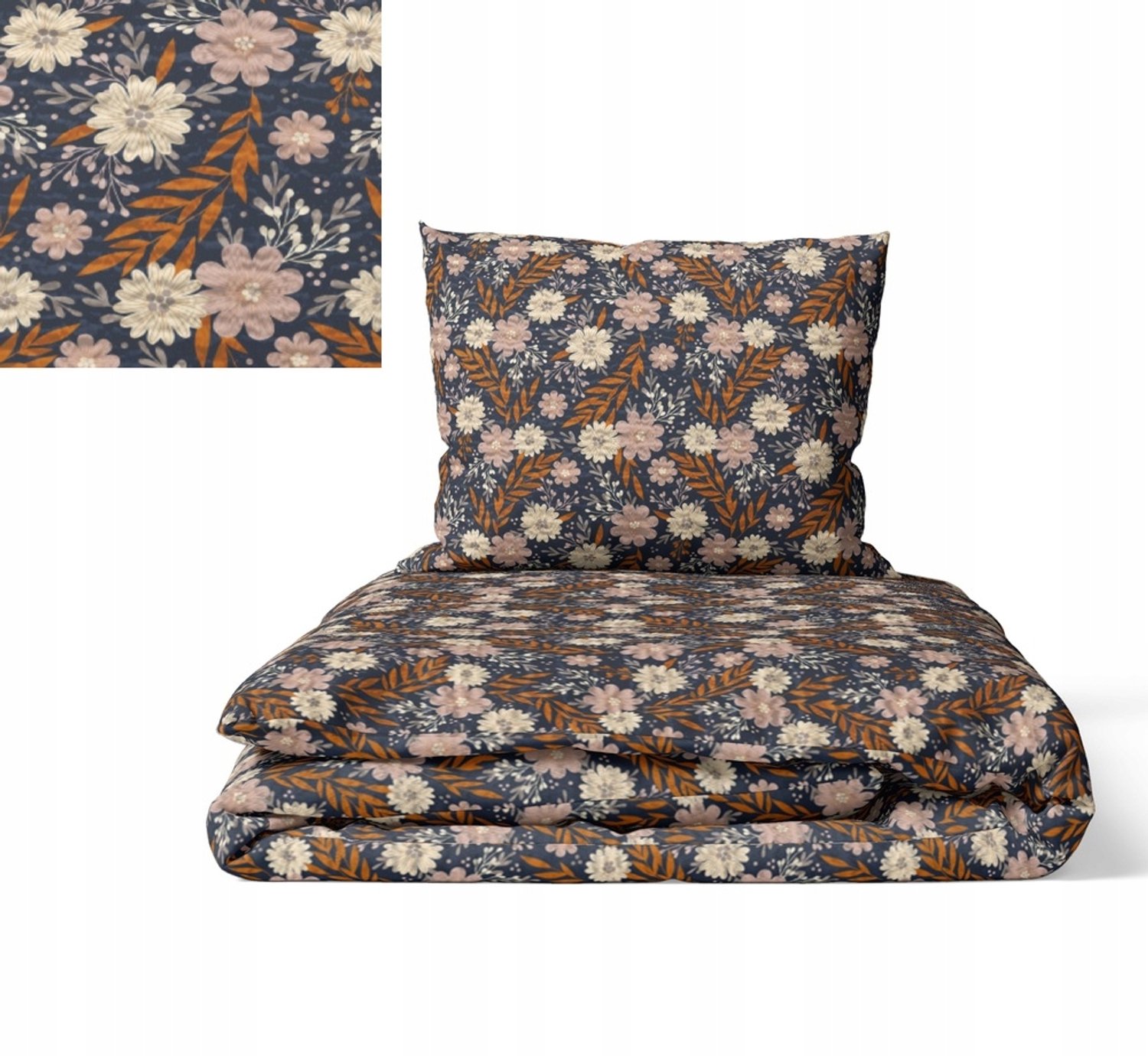 Kora Beddengoed Set 220x200 cm - 100% Katoen, Bloemrijk