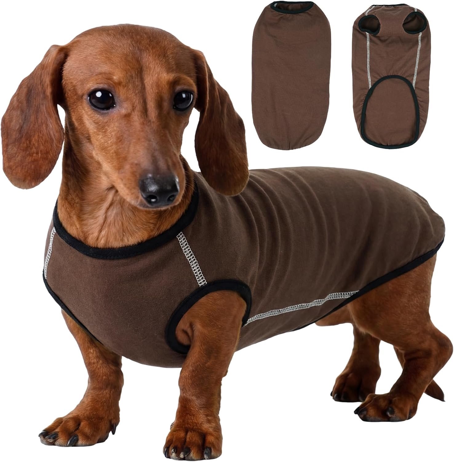 Trui voor kleine honden XL - Lichte fleece trui, rekbaar hondenshirt voor mini-teckel lente, zomer, herfst, winter