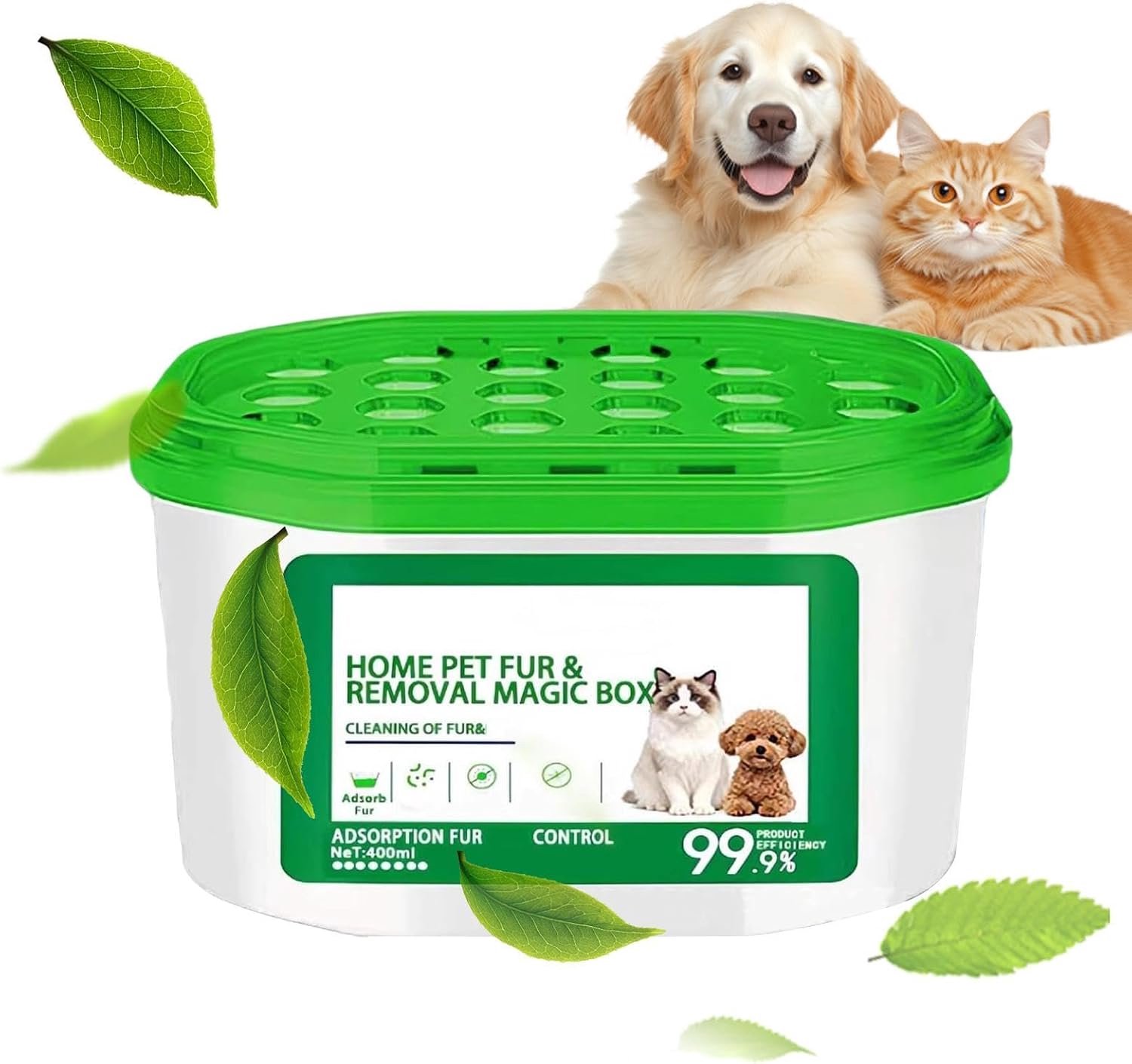 Harenvanger voor Katten | Stofvanger voor Huisdieren - Binnenluchtreiniger Box,Voor Woonkamer, Slaapkamer, Appartement, Studentenhuis, Kast