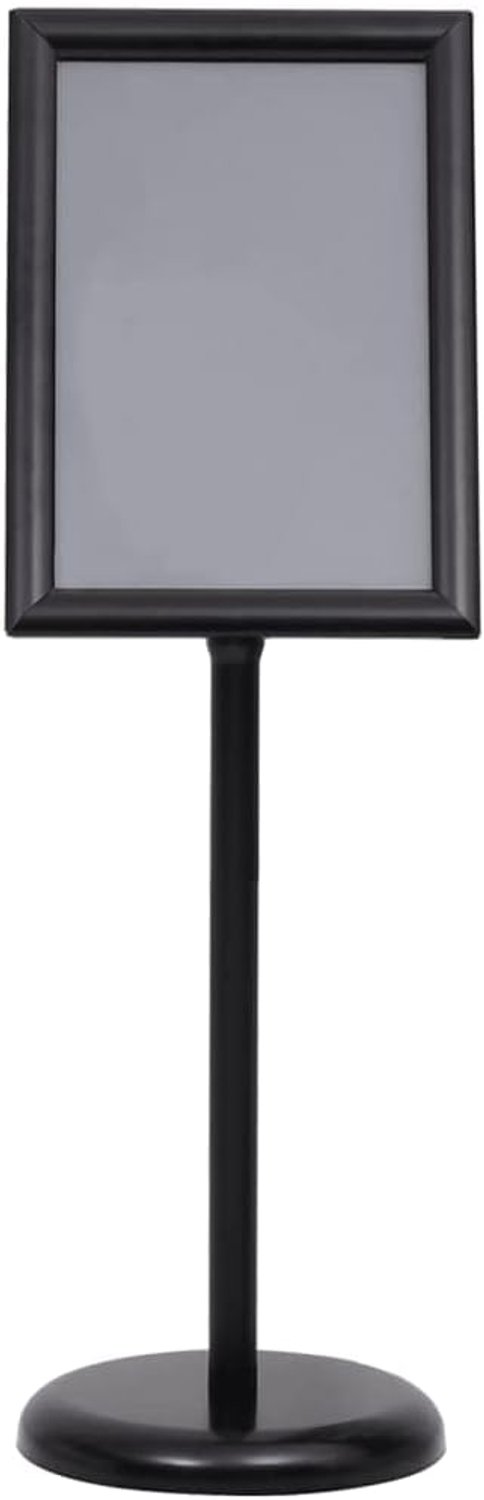 A3, zwart, verstelbaar, aluminiumlegering, infostandaard, vloerstandaard voor restaurant, kantoor, presentatie